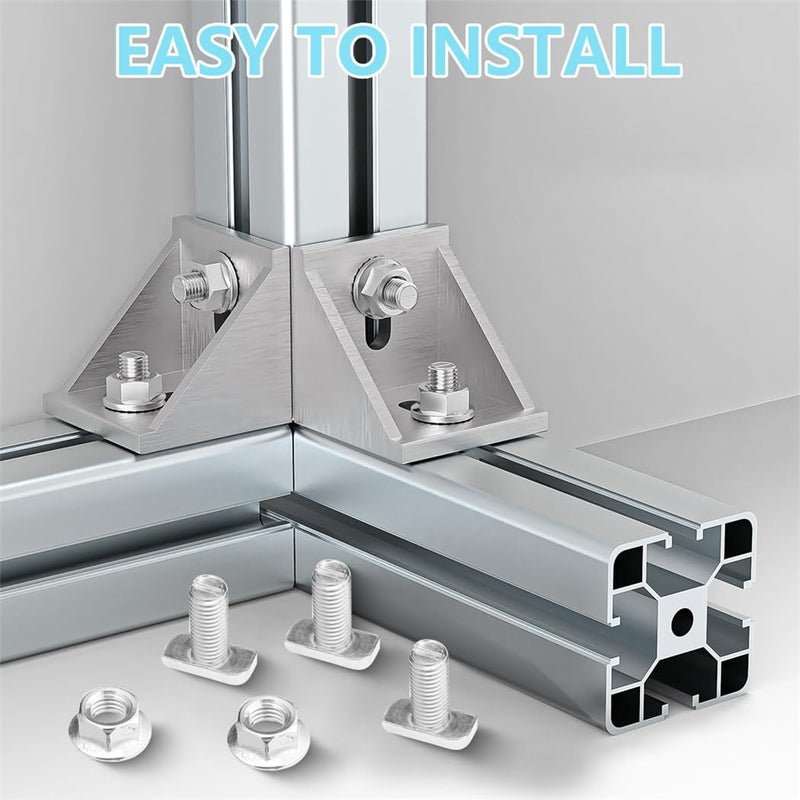 CXWLTT براغي T M10x25mm مع رأس مطرقة و 10 قطع من صواميل الفلنج سداسية الشكل - Image 4